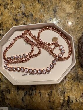 Rose Gold Bomb Party Yes, she yours Necklace for Women  Layered Pendant April 25